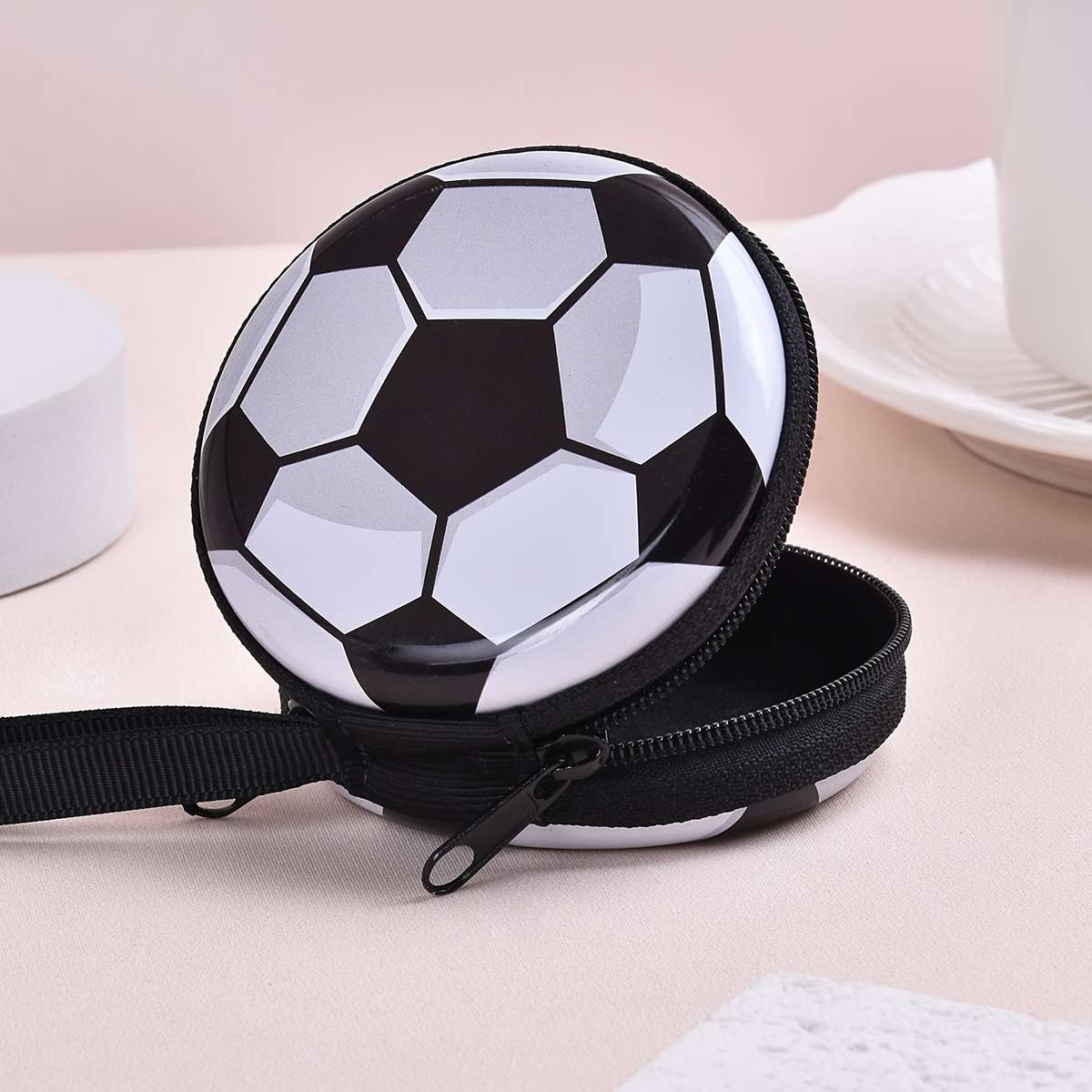 Football Zipper Coin Purse Wallet