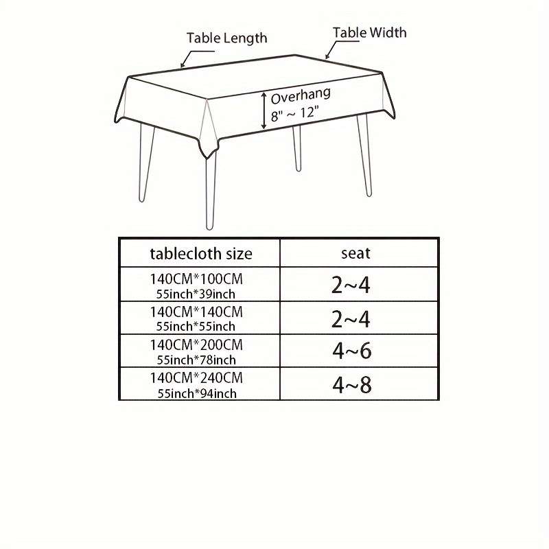 Christmas Tablecloth Color Beige Size W139.7Cmxh99.06Cm