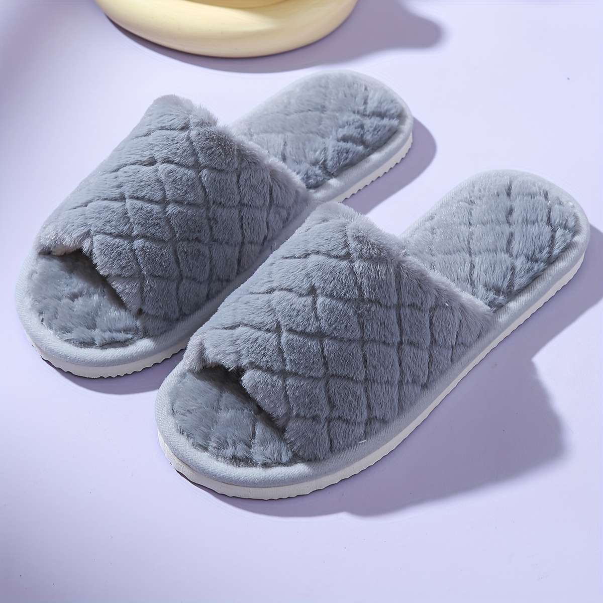Cotton Slippers Color Grey Sizeuk 6.5-7