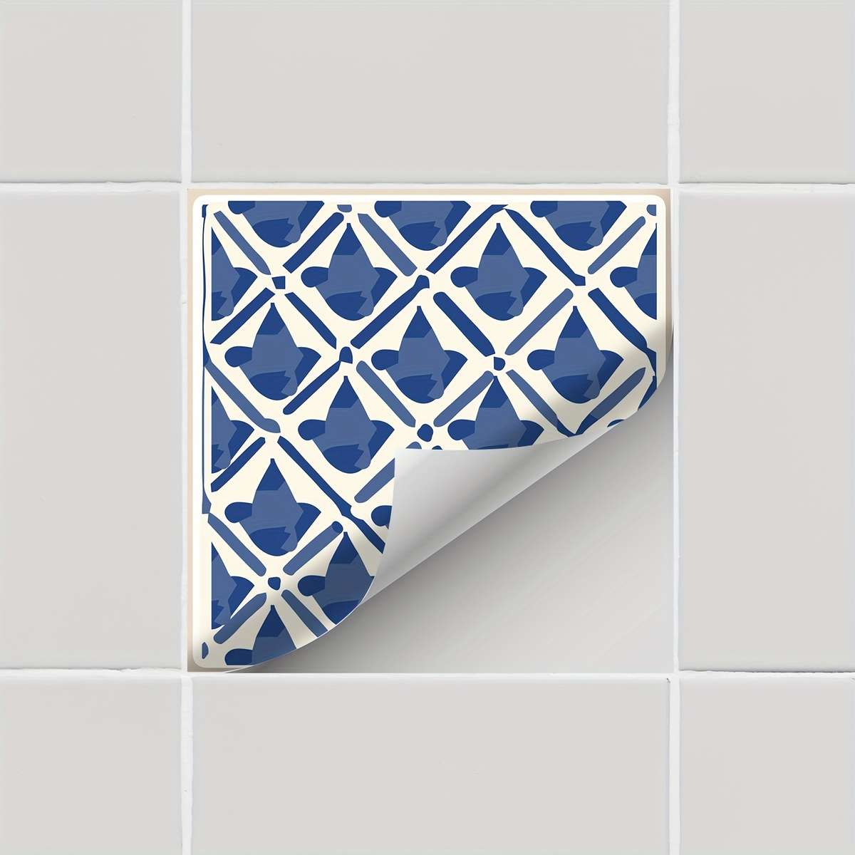 Floor Stickers Color Blue Size 7.87X7.87X1 Set Of 20Pcs