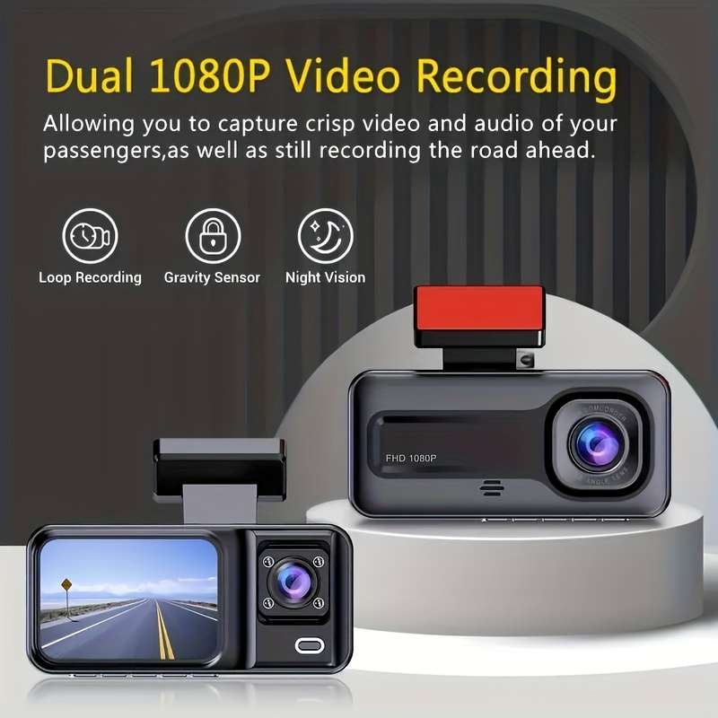 Dashcam Items 3 Cameras