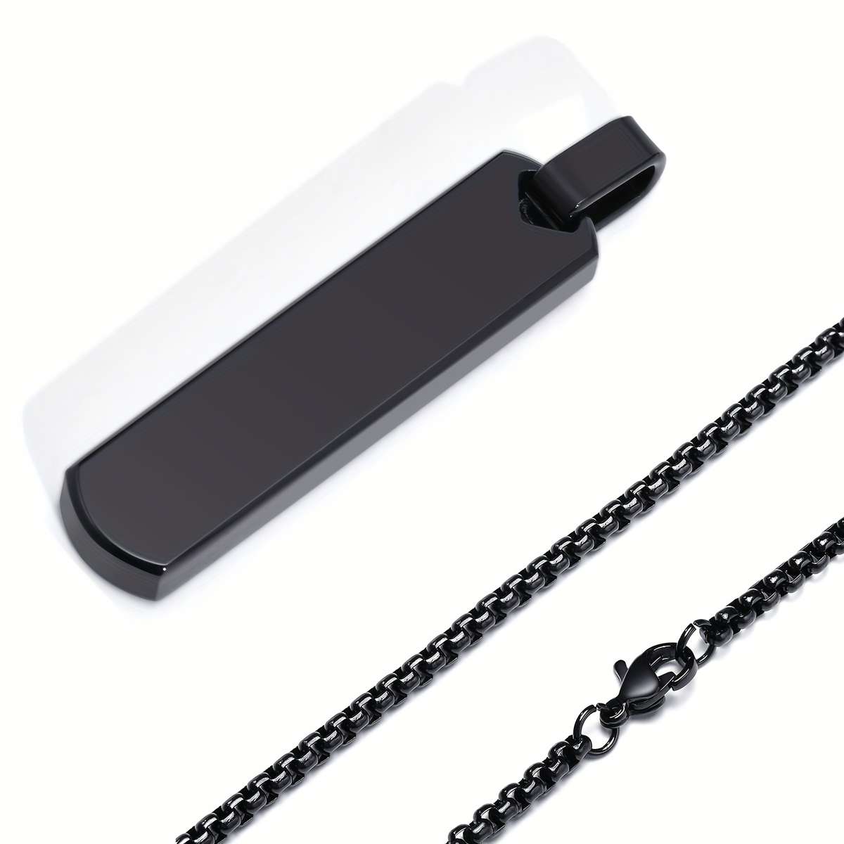 Faux Pearl 316L Stainless Steel Black