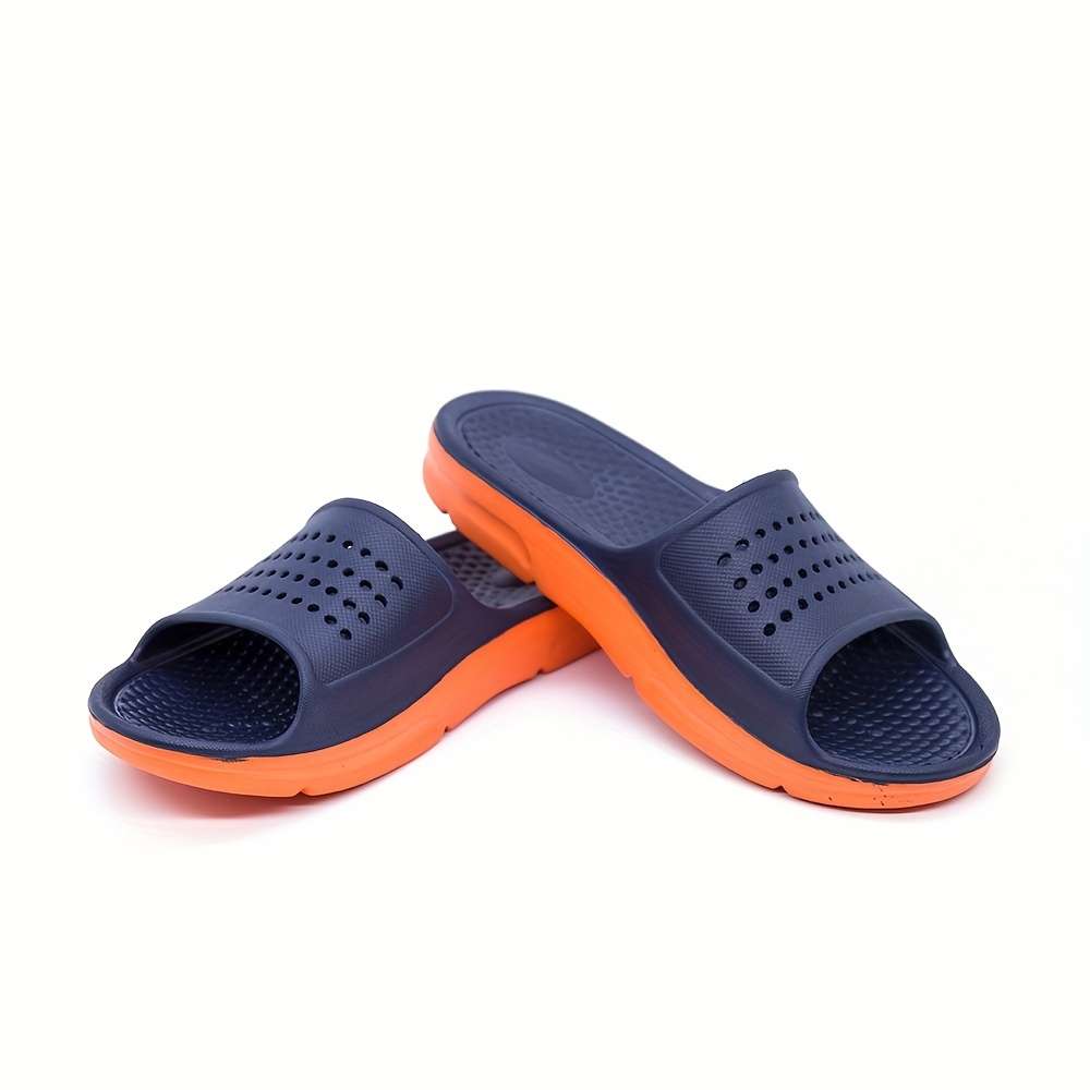 Men Slippers Summer Style Blue Size Uk 7
