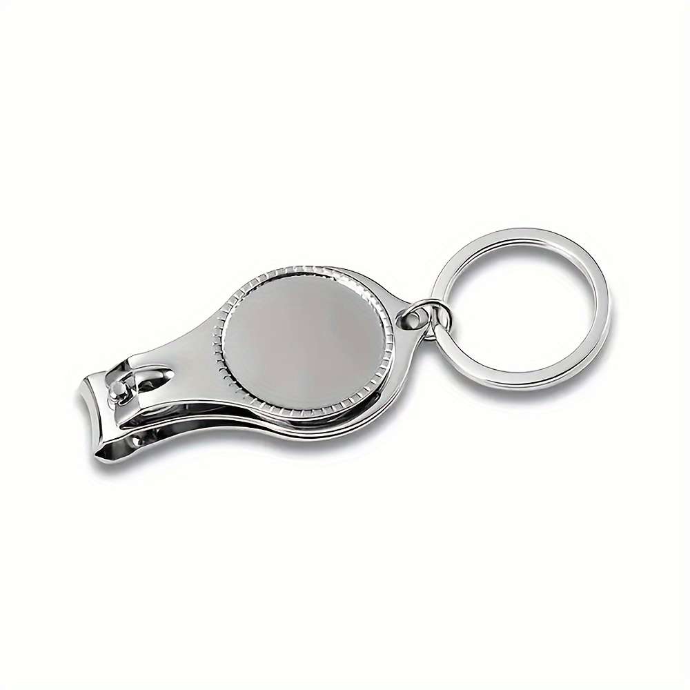 3In1 Stainless Steel Keychain With Bottle Opener And Nail Clippers Compact Multi-Tool For