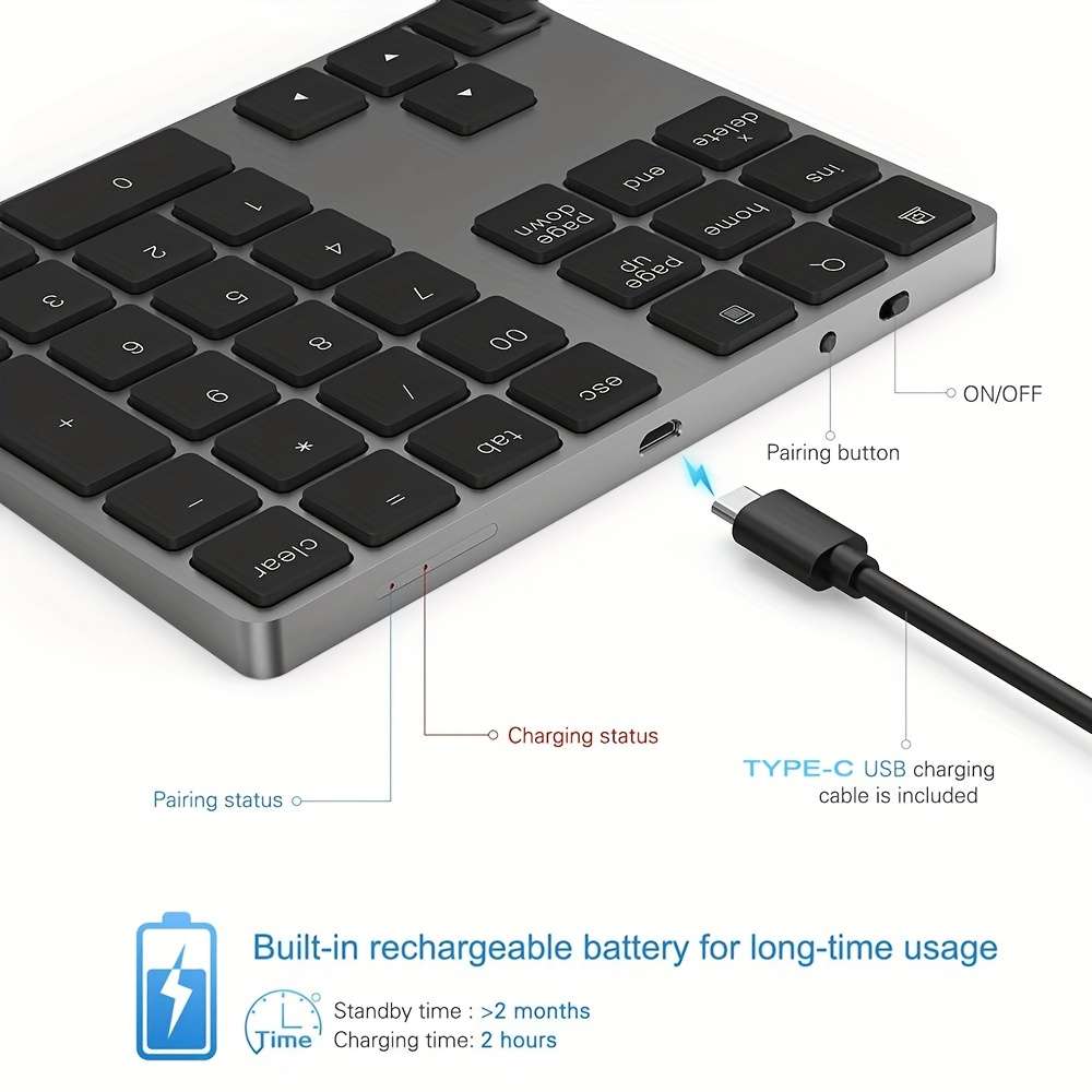 AOARA Rechargeable Wireless Keyboard