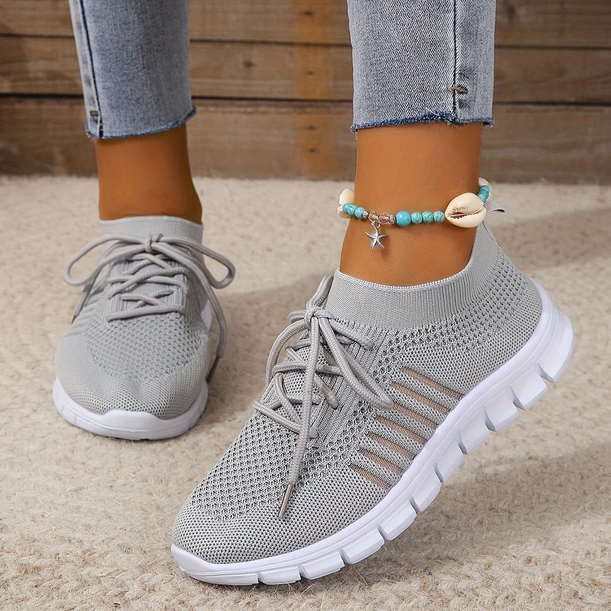 Women S Sneakers Color Light Grey Sizeuk 6.5