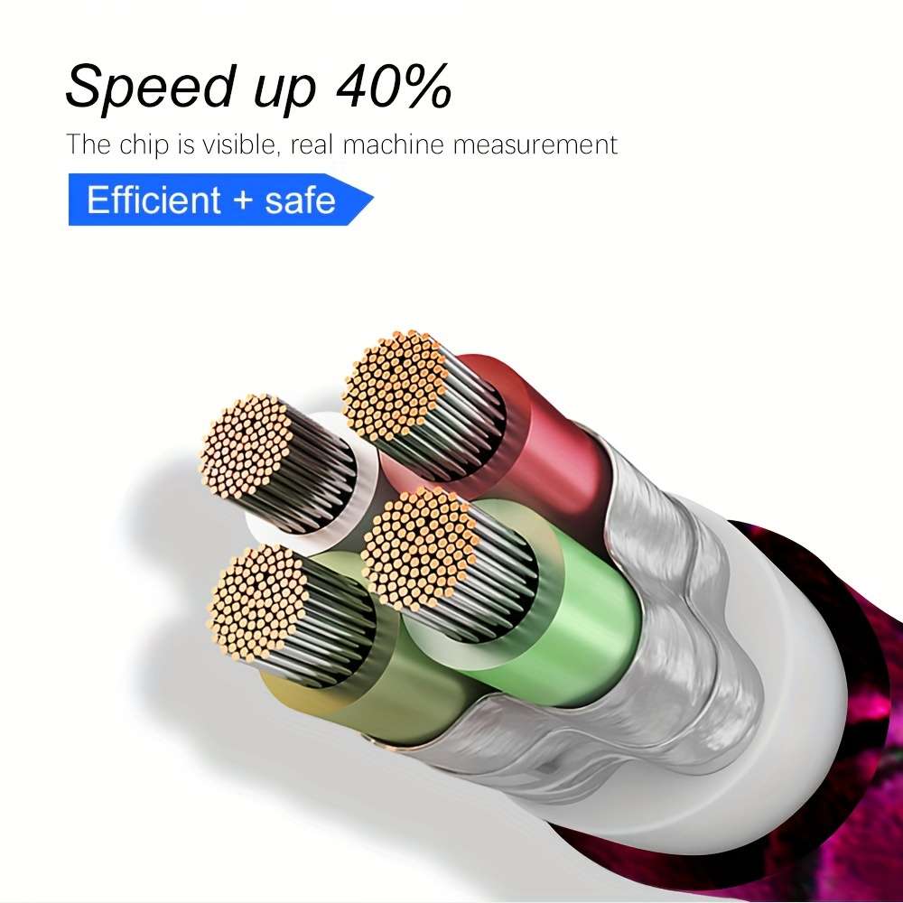 HeavyDuty TopRated Compact Essential 4A Fast Charging Usb Type Cable Long Nylon
