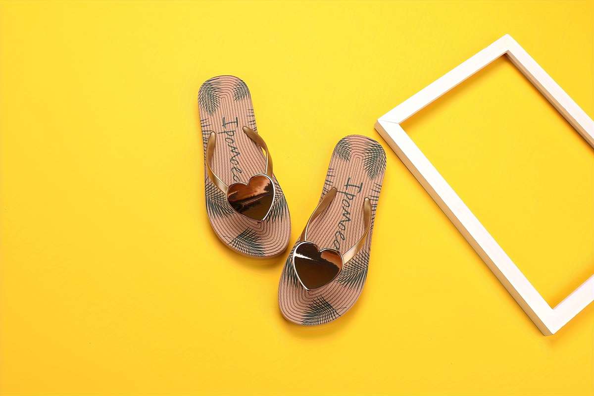 Ladies Summer Flip Flops Black Uk 7.5-8