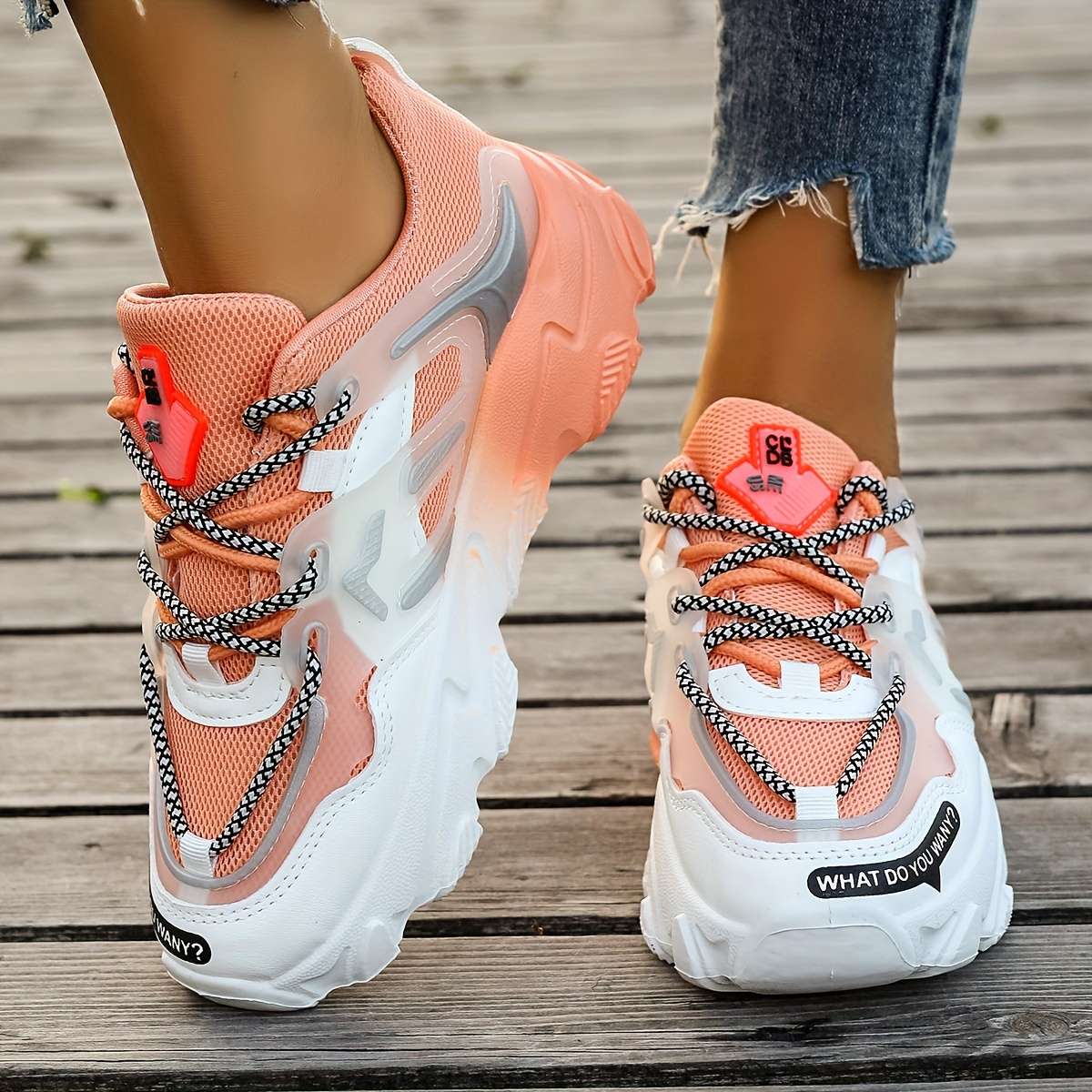 Women S Sneakers Color Tangerine Sizeuk 3