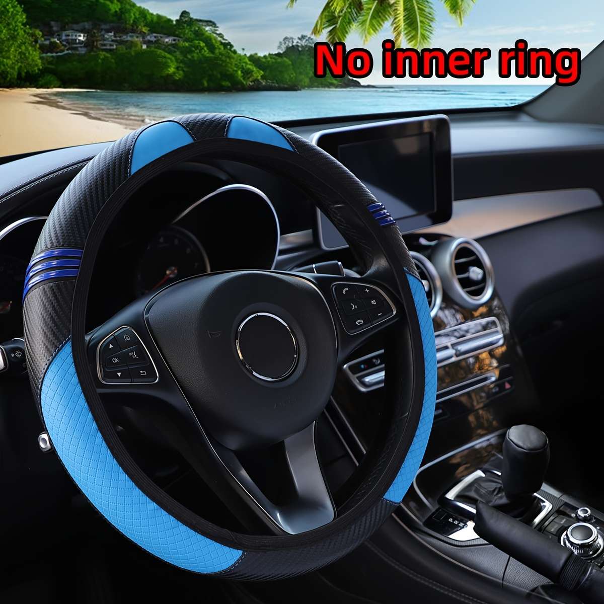 Car Steering Wheel Cover Red