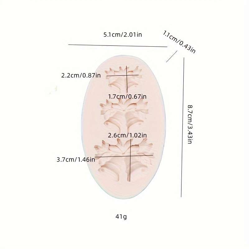 Suitable For Baking Molds Items Gray Leaf