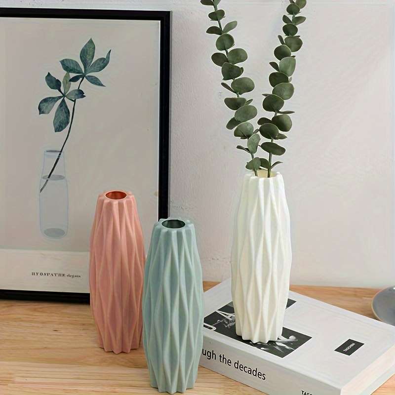 Premium Nordic Style Plastic Vase Lightweight Long Lasting Quality Ideal