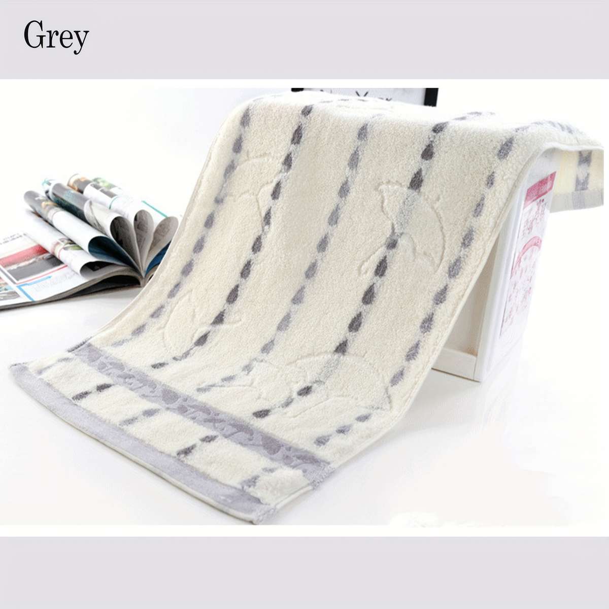 Towel Color 3 Pcs Gray