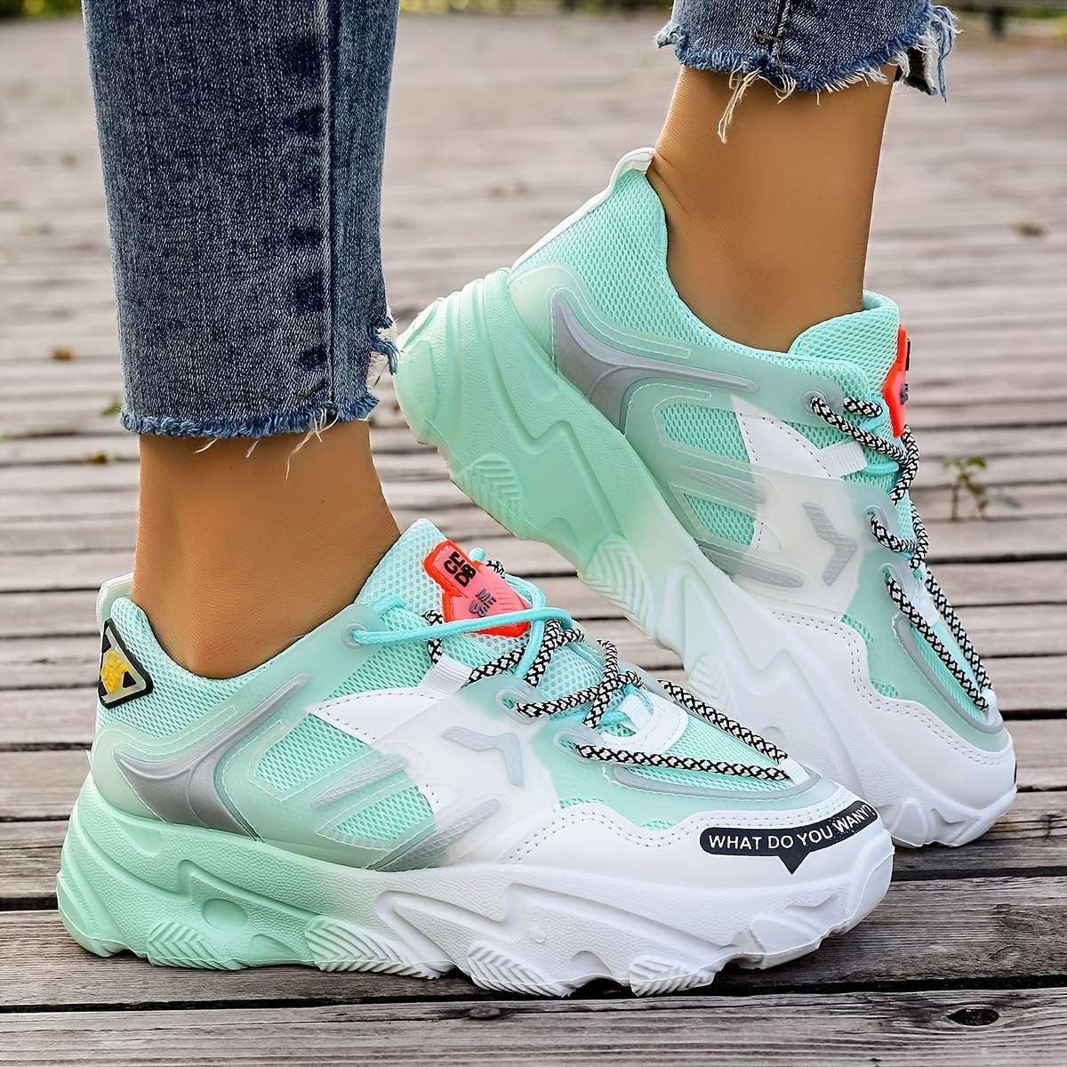 Women S Sneakers Color Green Sizeuk 5.5