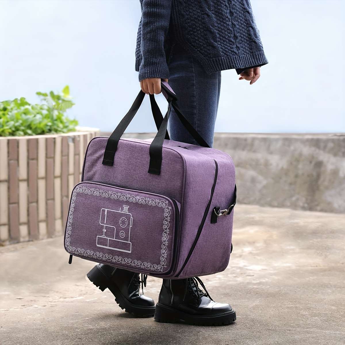 Storage Bag Style Sewing Machine Bag Purple