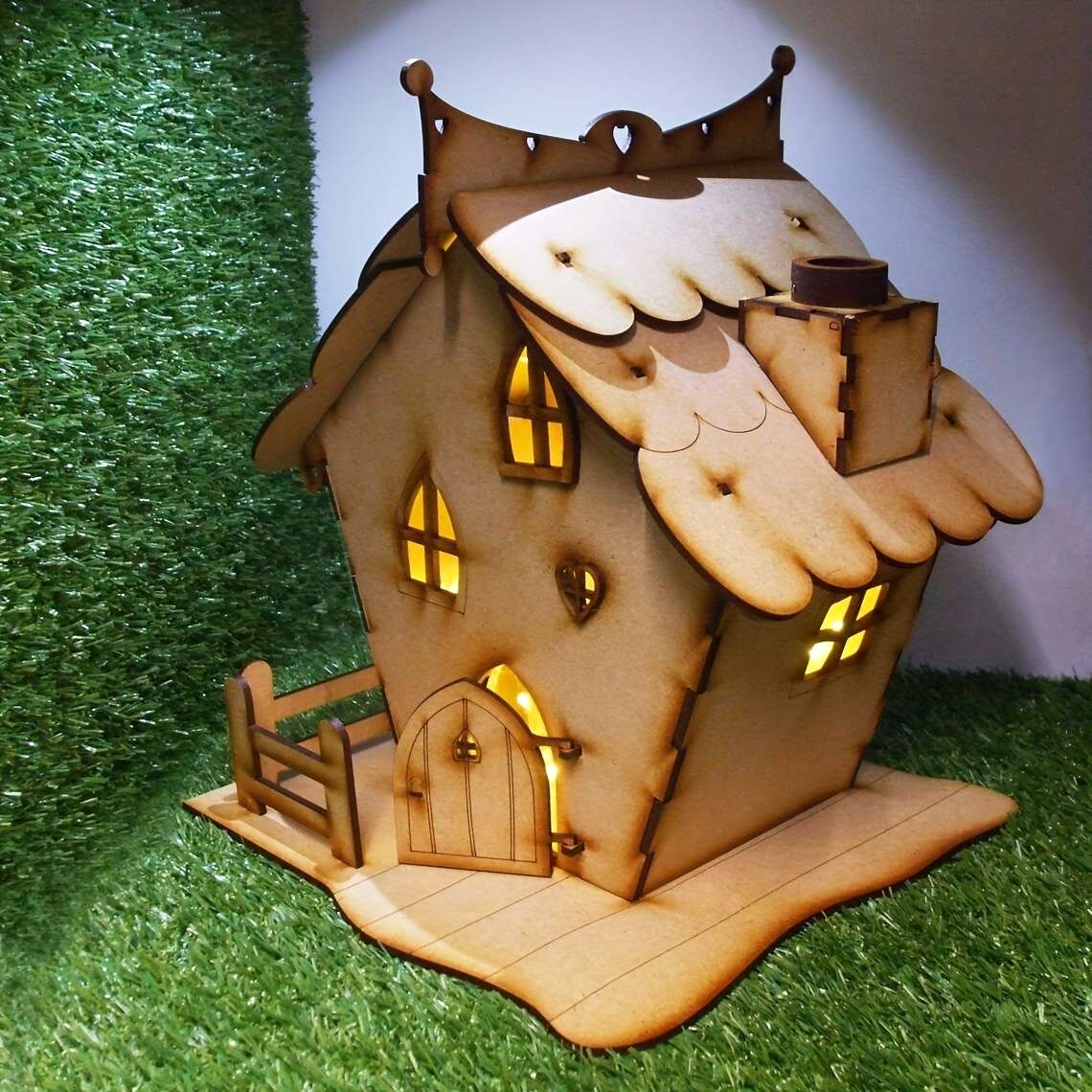3D Building Model Puzzle Set Items Fairy House Craft Kit
