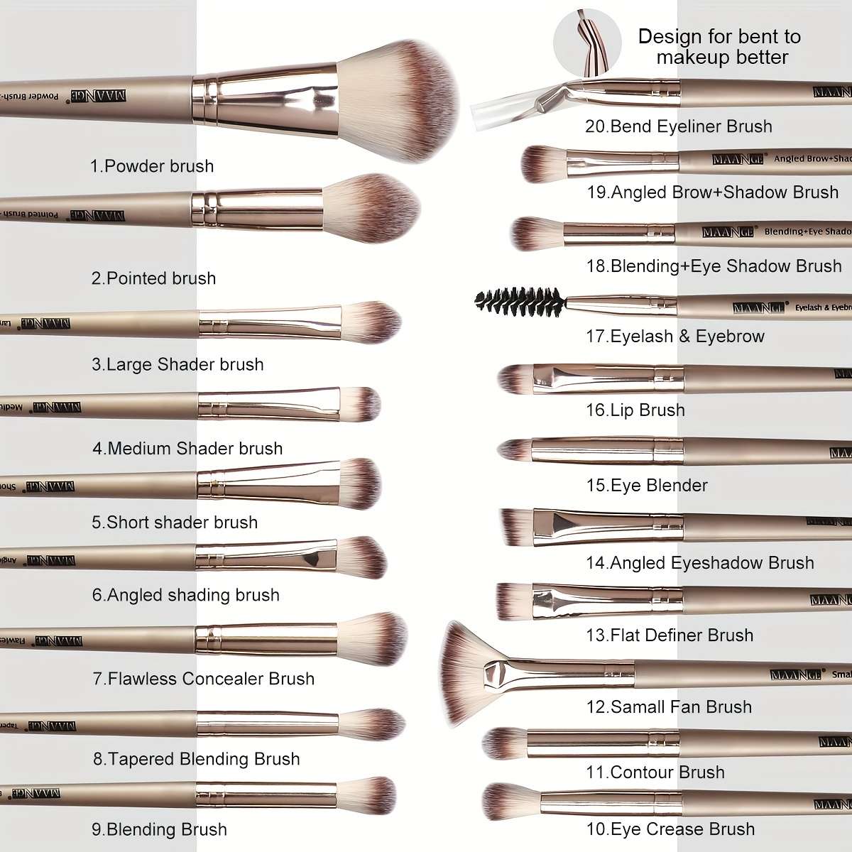 Makeup Brush Set Color Mag5748Rj2