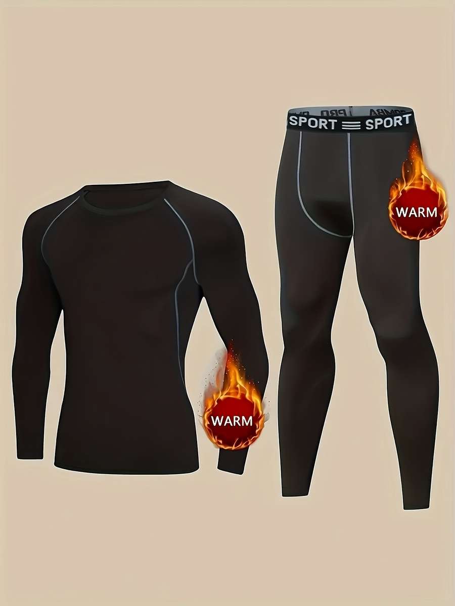 Thermal Underwear Color Black Sizexxxl