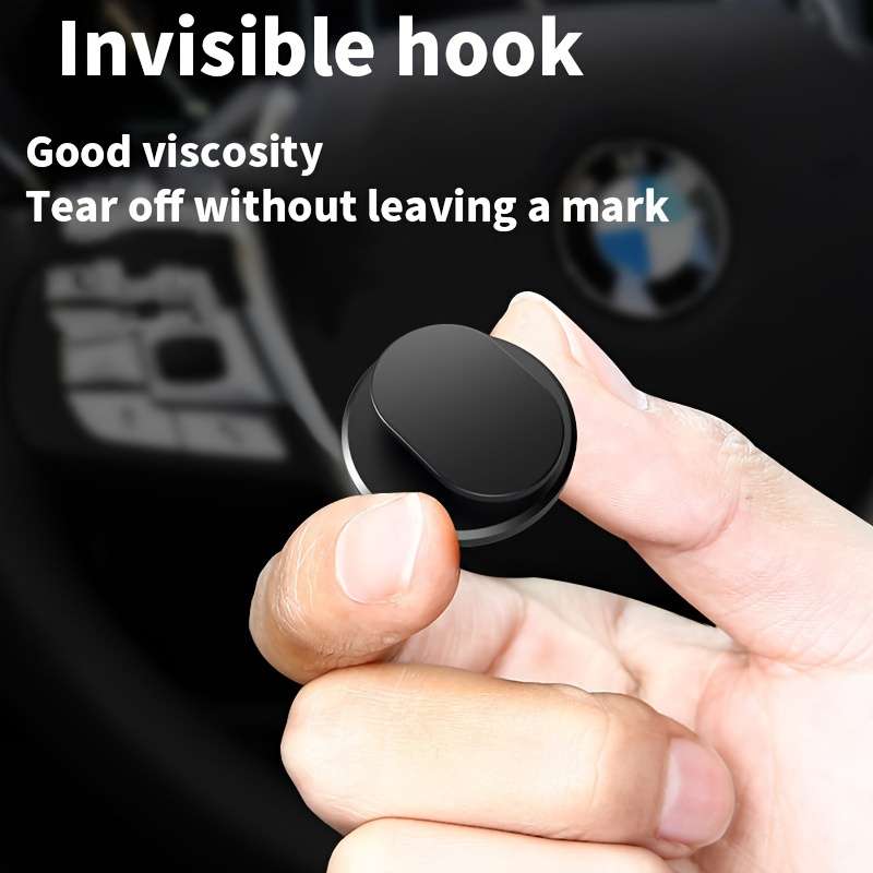 Hook Upitems Small Sticker Hook Black 6Pcs