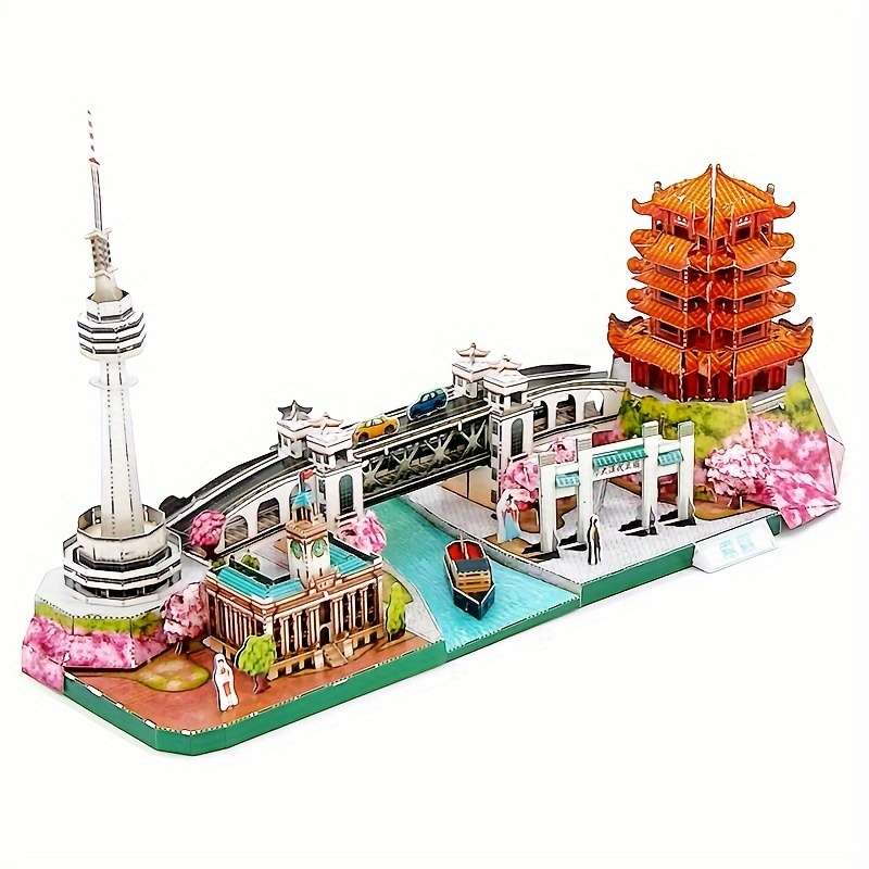 Building Toy Architectural Model Toy Set Items Paris Street Scene