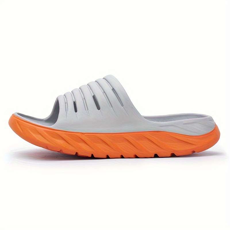 Men Slippers Summer Style Blue Orange Size Uk 7