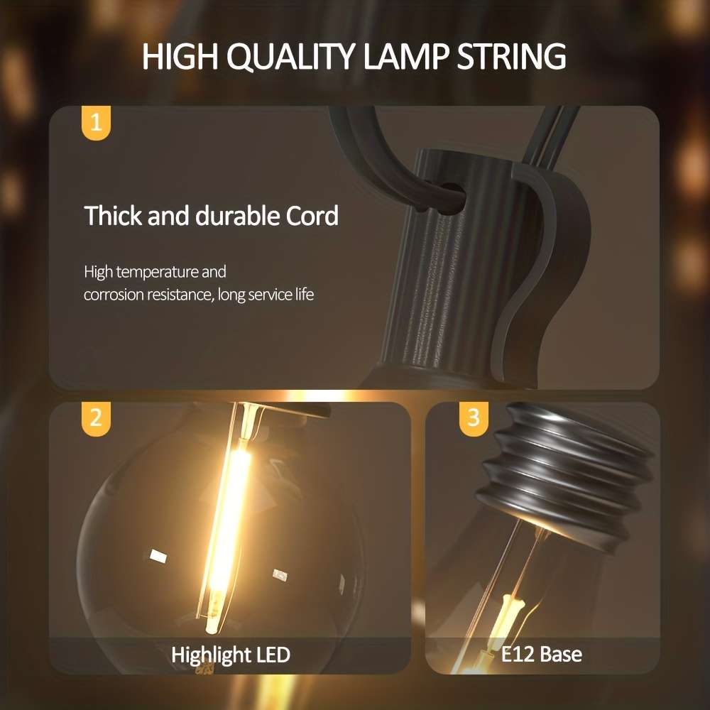 String Lights Size 6.1Meter 8Bulbs