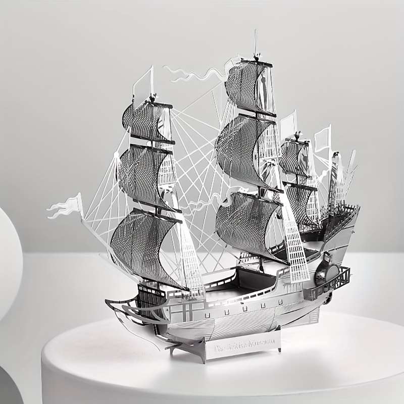 3D Jigsaw Puzzle Model Ship Items Silvery Battleship Hms Victory