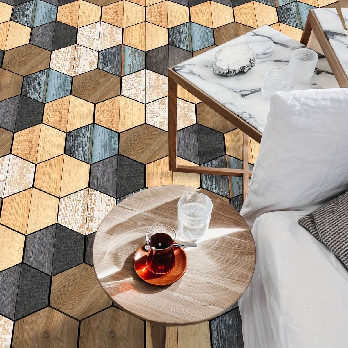 Self Adhesive Floor Stickers E 23.01X19.99Cm