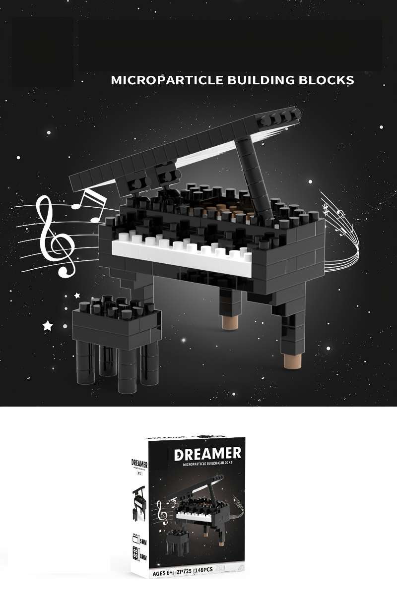 3D Puzzle Musical Instrument Model Style Red Guitar