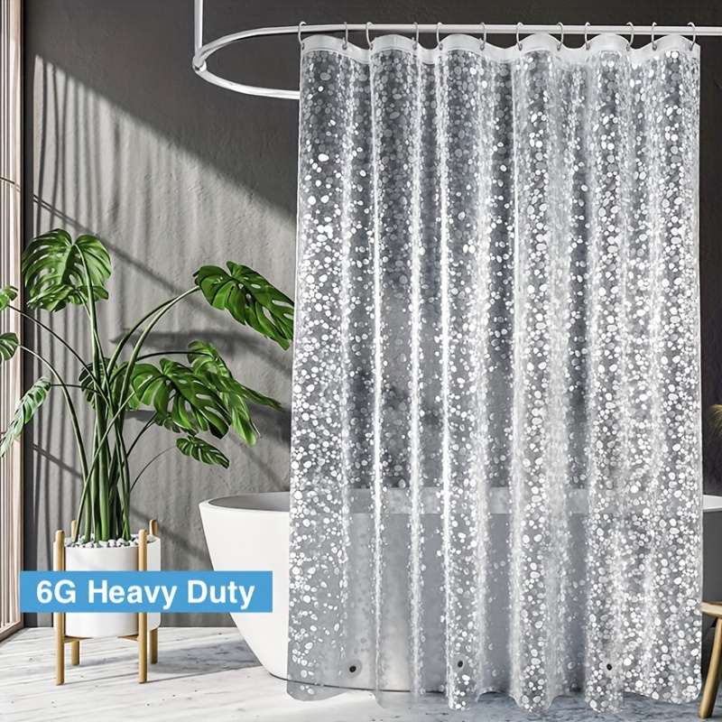 Waterproof Shower Curtain Color Cobblestone Size 71X78.7In180X200Cm