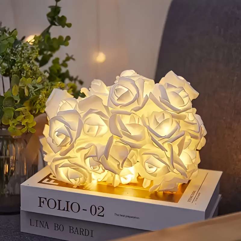 Christmas Lights Pink And White Quantity 10 Leds