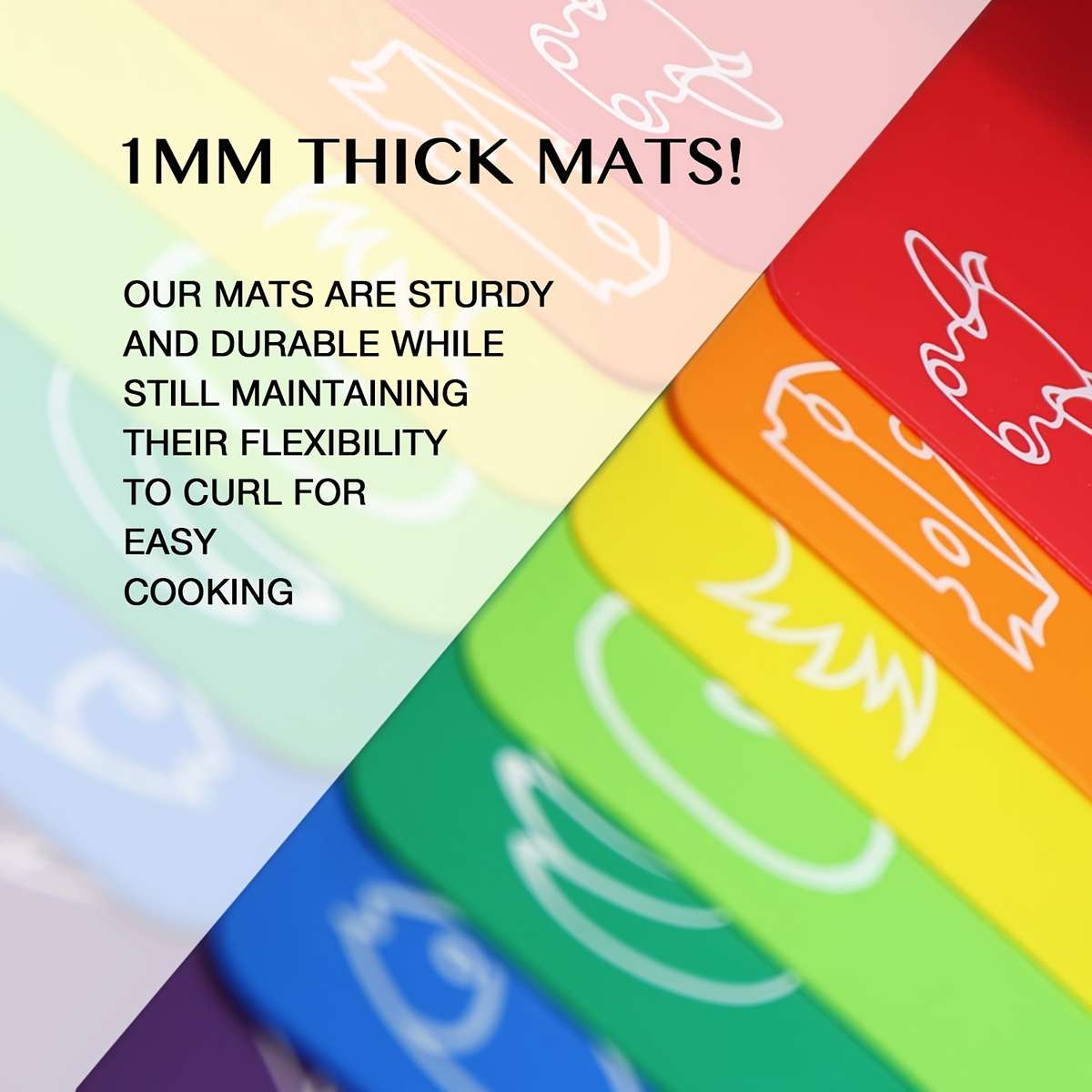 Cutting Board Color 7 Pack Colored