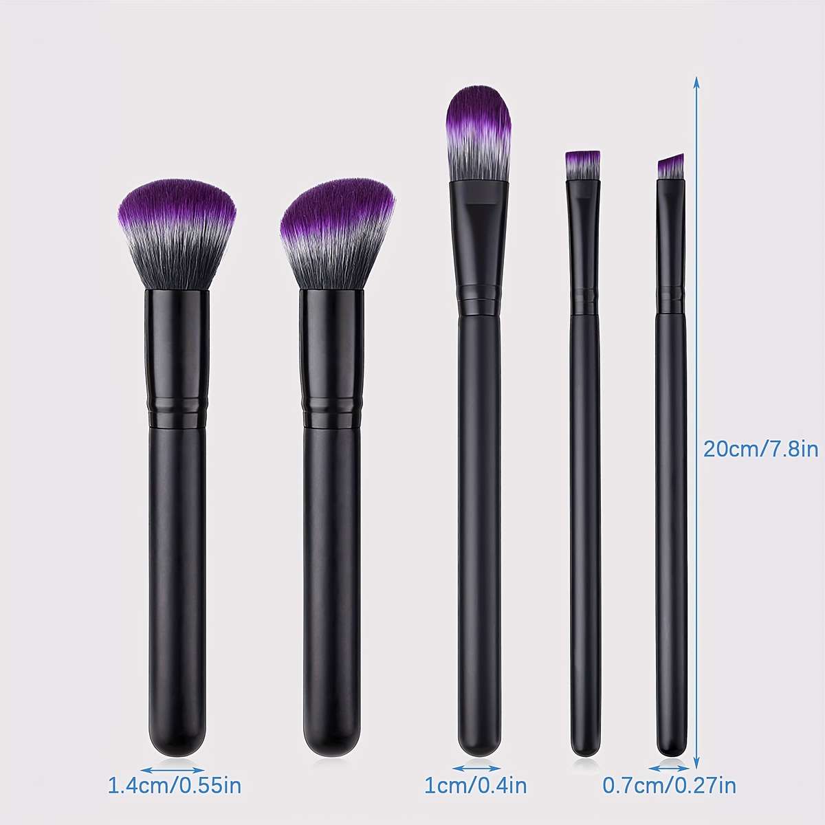 Makeup Brush Set Model 5 Makeup Brushes