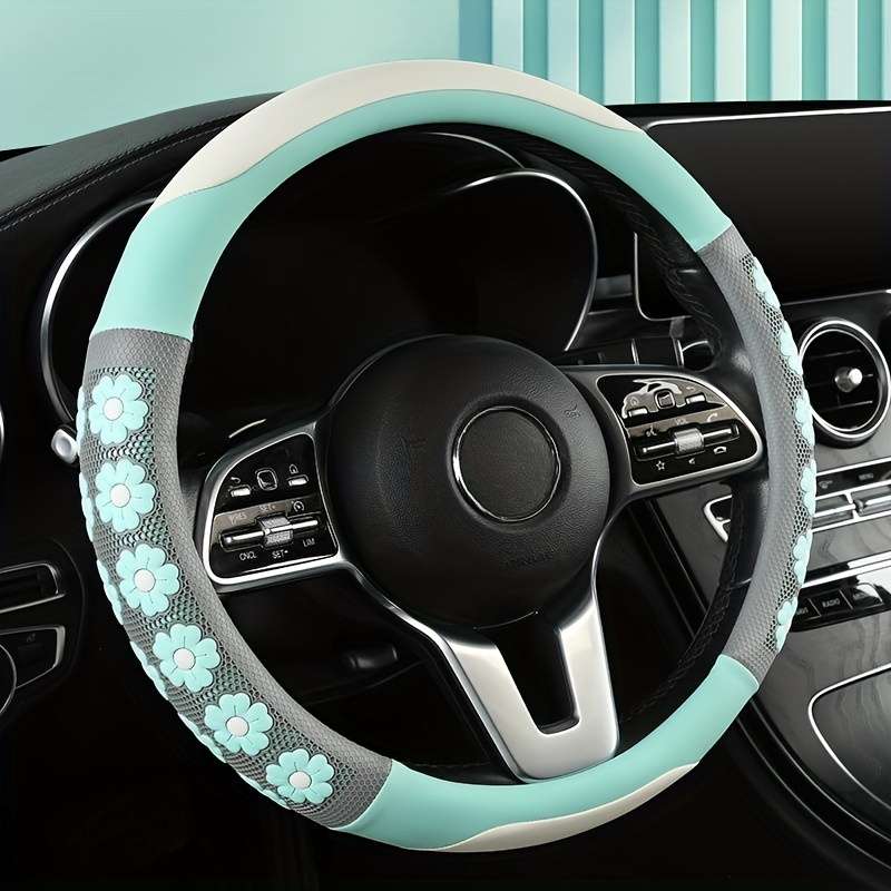 Car Steering Wheel Cover Blue
