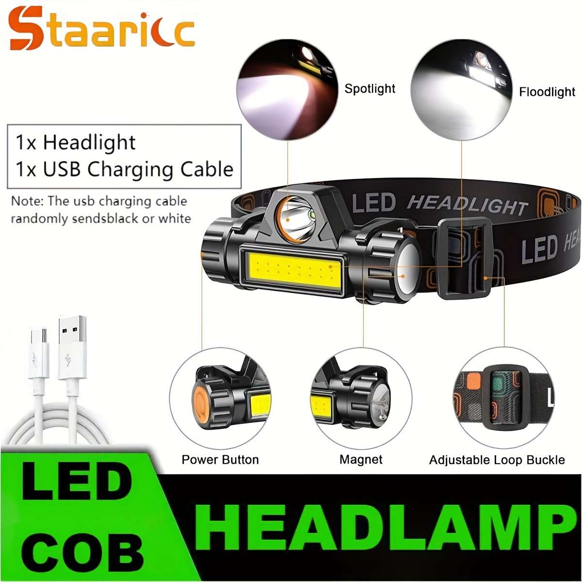 Ultra Staaricc 1Pc Ultra Bright Rechargeable Xpe Spotlight Travel Reliable