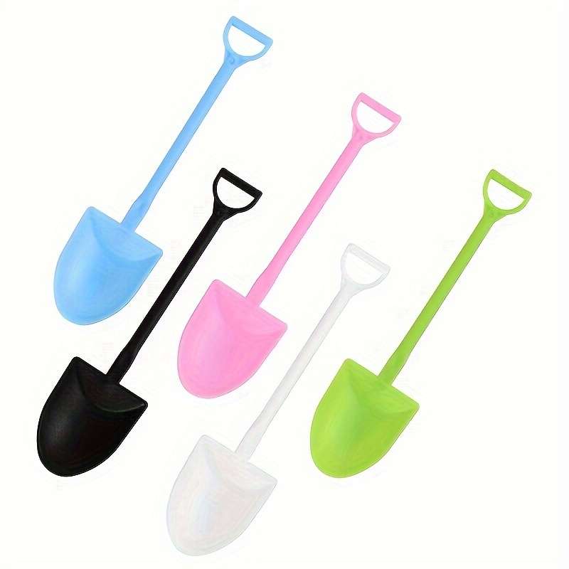 100pcs Colorful Disposable Plastic Spatula Spoons Perfect for Ice Cream Cake Cheese Desse