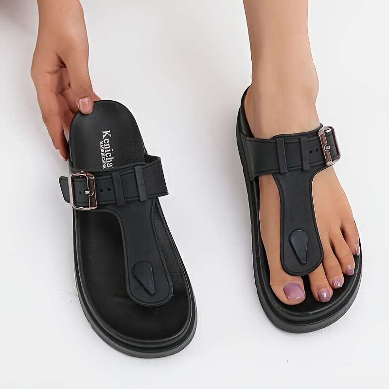 Ladies Summer Flip Flops Black Uk 7