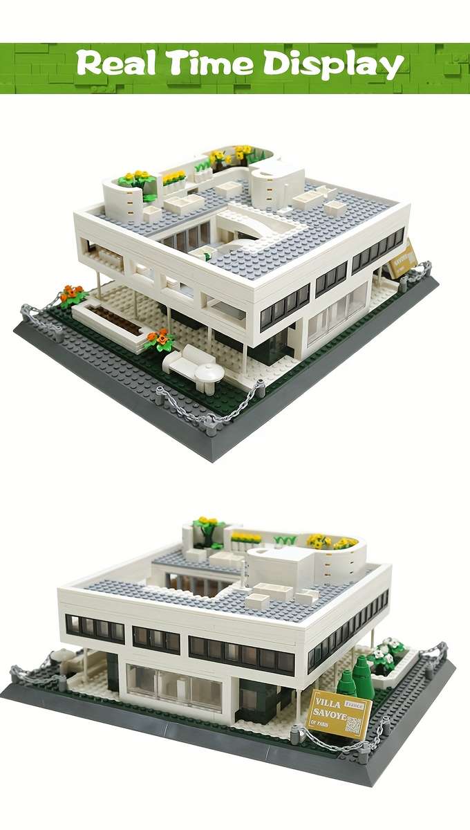 Building Toy Architectural Model Toy Set Style Villa Savoye