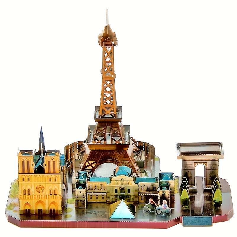 Building Toy Architectural Model Toy Set Items Paris Street Scene