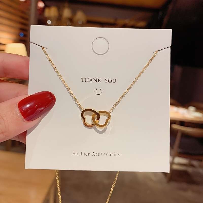 Womens Necklace Color Golden