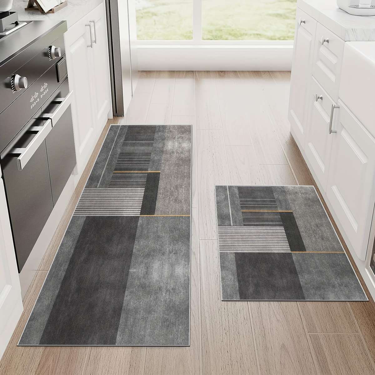 Floor Mats Size 40X60Cm Style Light Luxury Geometry