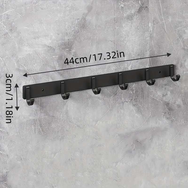 Bathroom Storage Rack Size 2Pc 6 Hooks