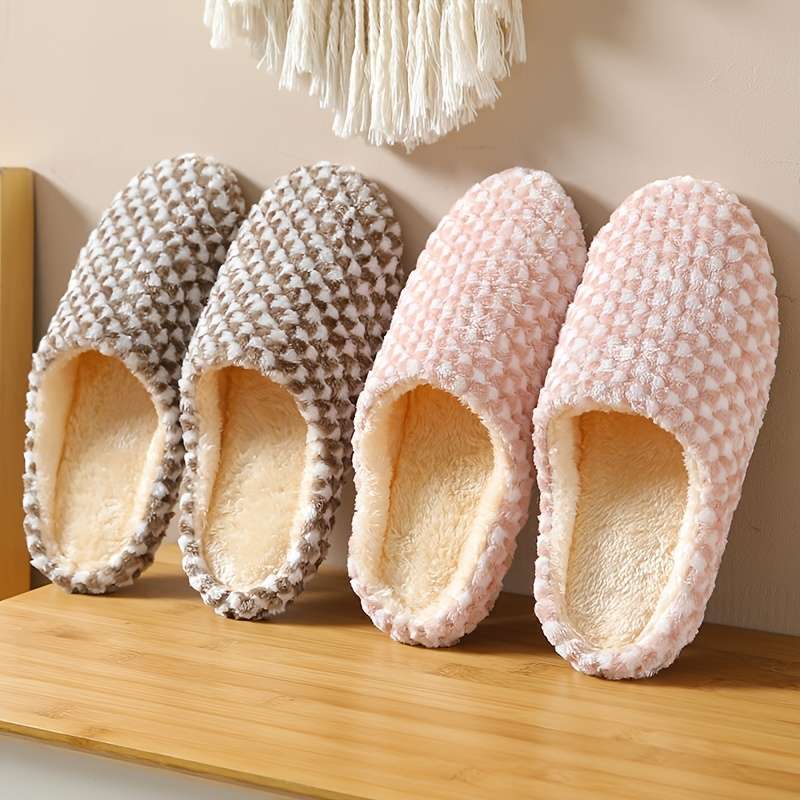 Cotton Slippers Color Camel Sizeuk 6.5-7