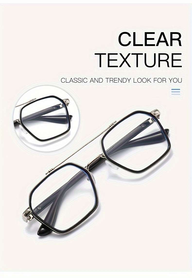 Mens Glasses Color Black Golden