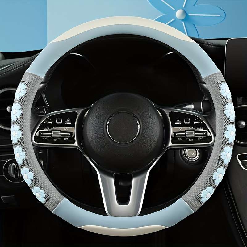 Car Steering Wheel Cover Blue