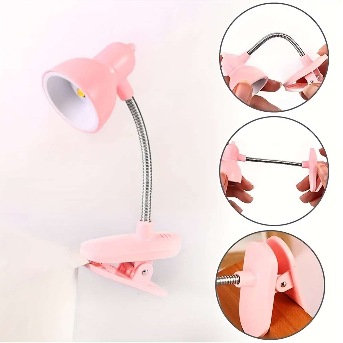 Portable Lamp Color 4Pcs  2 White  Add  2 Pink