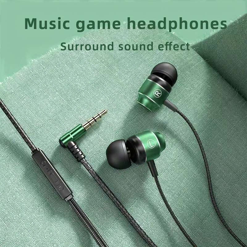 Wired Headphones Green