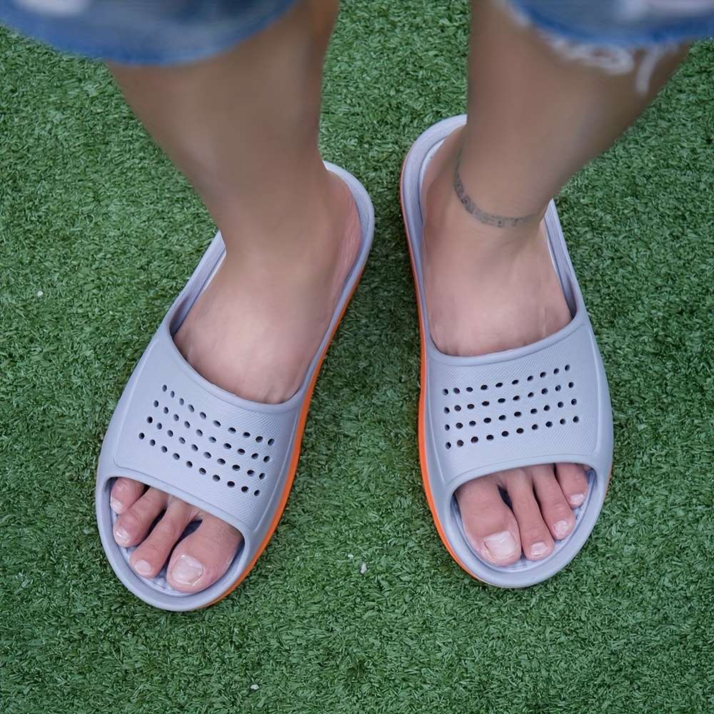 Men Slippers Summer Style Blue Size Uk 7