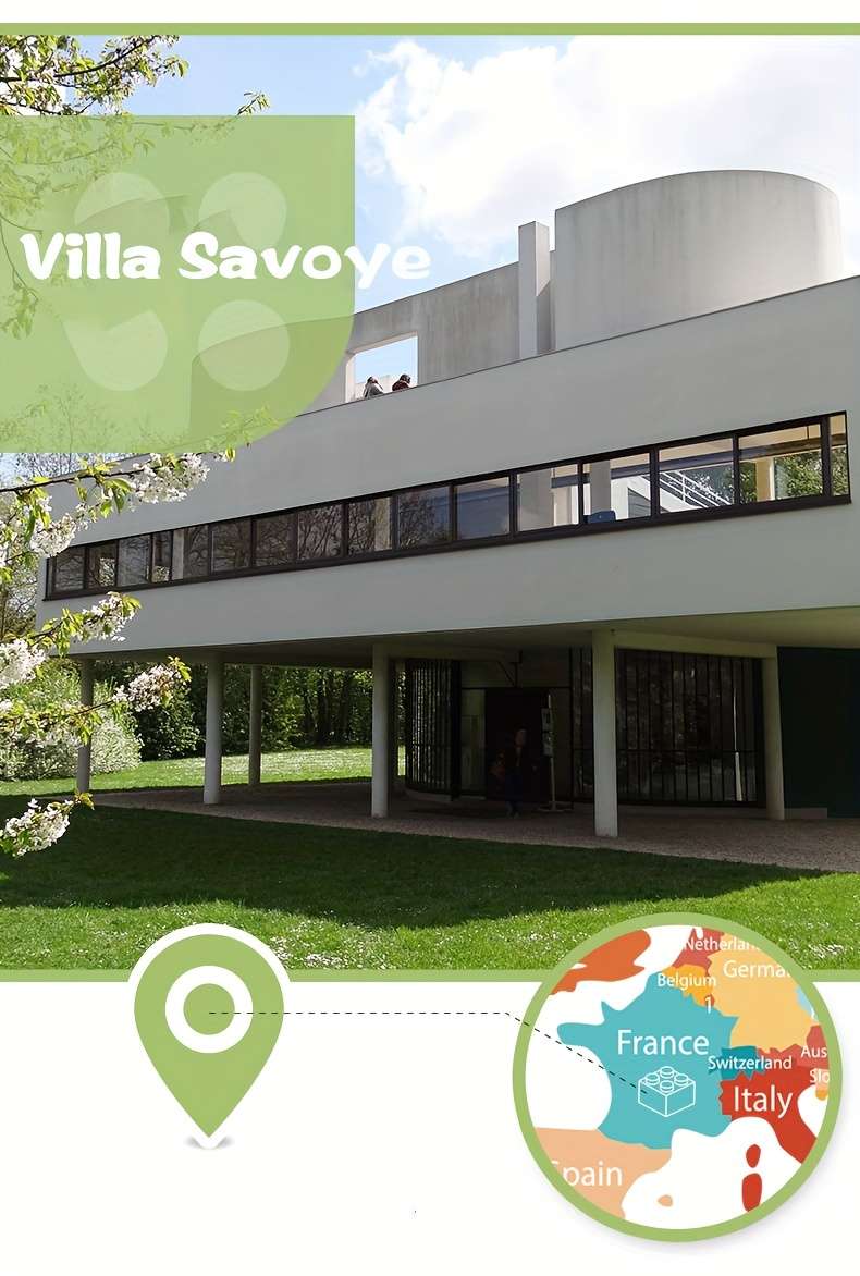 Building Toy Architectural Model Toy Set Style Villa Savoye