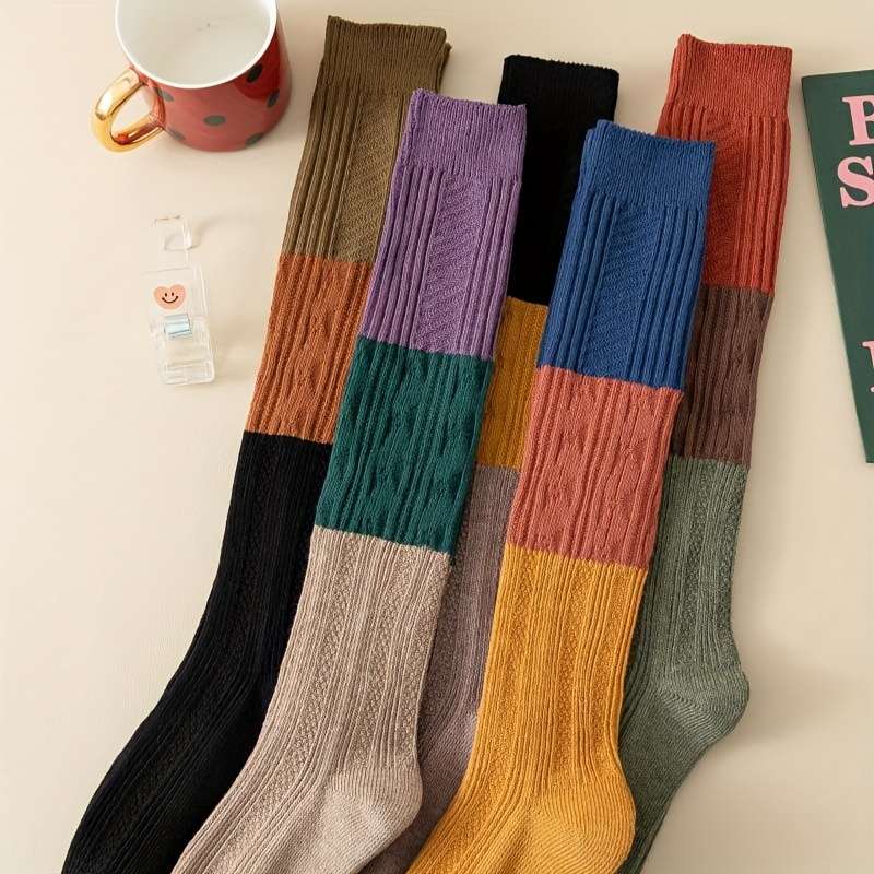 Women S Socks Color 5Pairs Mixed Colors Size Onesize